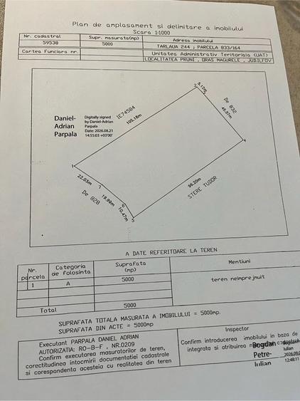 Casă cu 5 camere cu Teren 5000 Mp în Măgurele