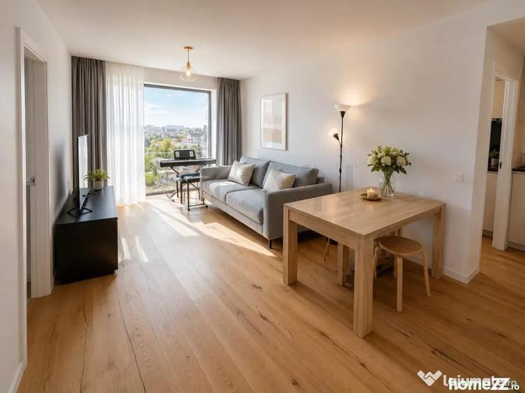 Apartament cu 3 camere semidecomandat în Aviației