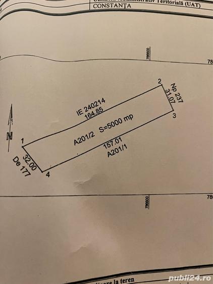 Teren de 2500 mp, în Tomis Plus