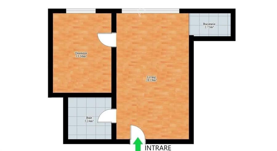 Apartament cu 2 camere semidecomandat în Mihai Viteazul