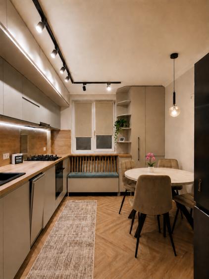 Apartament cu 3 camere decomandat, mobilat în Central
