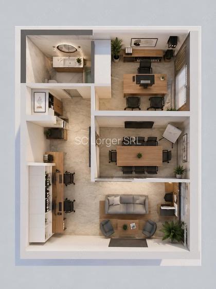 Inchiriere apartament pentru birouri