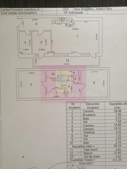 Apartament cu 3 camere semidecomandat, mobilat în Central