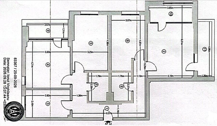 Apartament cu 4 camere decomandat în Berceni