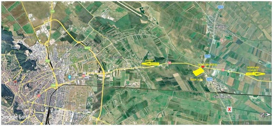 Teren Construcții intravilan de 112600 mp, în Exterior Nord