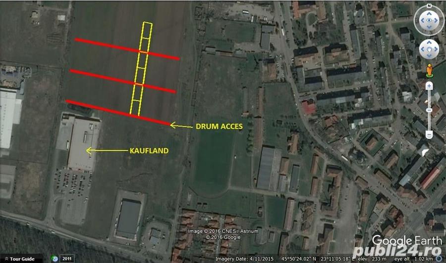 Teren de 4300 mp, în Central