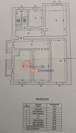 Casă individuală cu 16 camere cu Canalizare în Copou