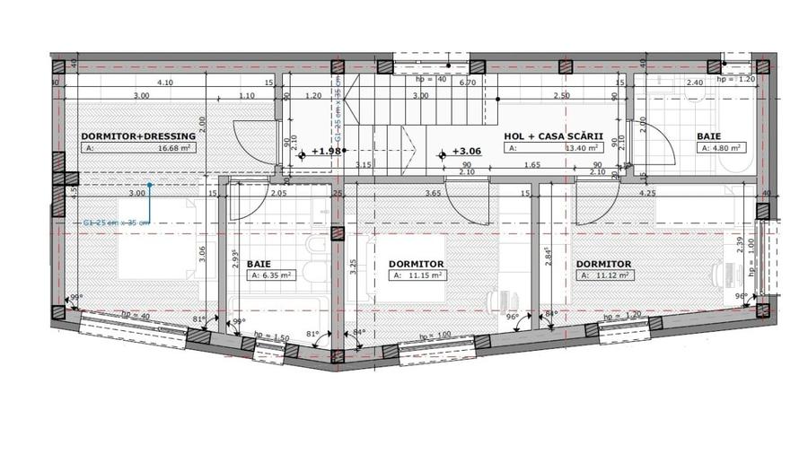 Duplex cu 4 camere cu Canalizare în Iris