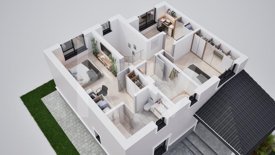 Duplex cu 5 camere cu Canalizare în Șura Mică