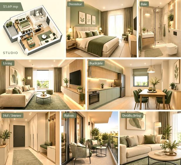 Apartament cu 2 camere în Ozana