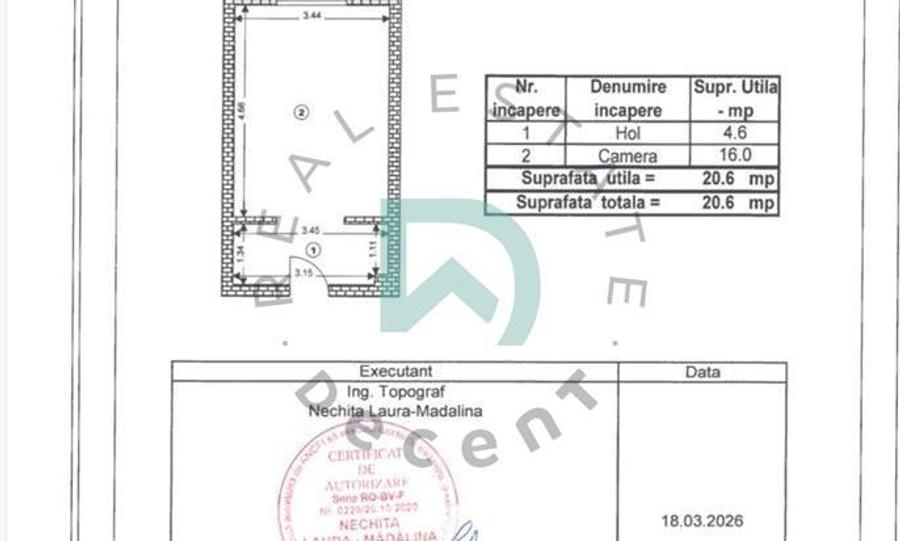 Garsonieră semidecomandată, mobilată în Uzina 2