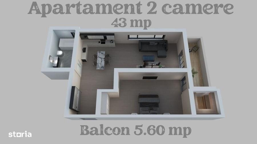 Apartament cu 2 camere în Central