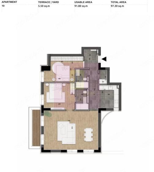 Apartament cu 3 camere decomandat în Central