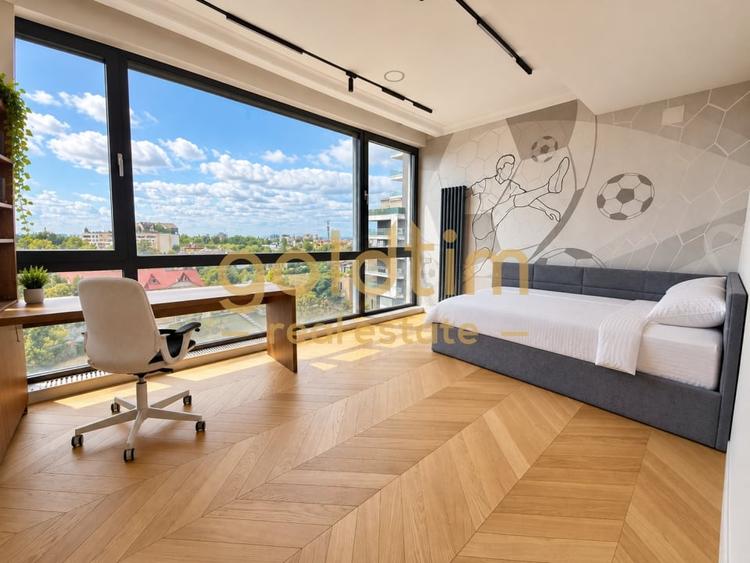 Apartament cu 5 camere semidecomandat, mobilat în Herăstrău