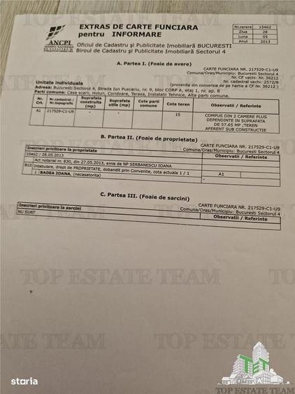 Apartament cu 3 camere, mobilat în Parcul Carol