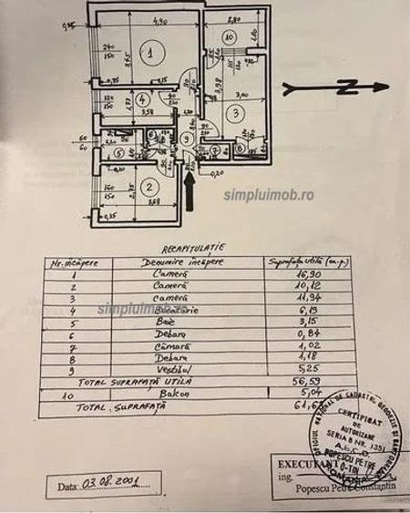 Decomandat 3 Camere Brancoveanu Etaj Intermediar - 3