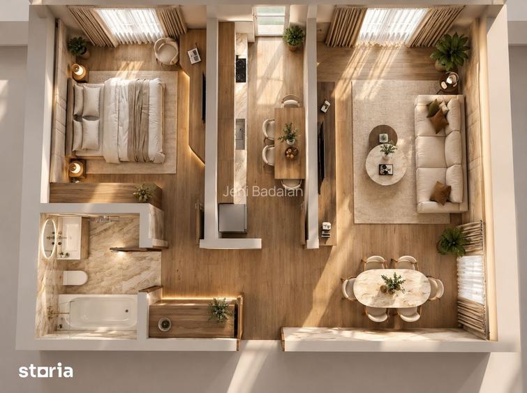 2 camere 54 mp | 98.010 TVA inclus | langa Militari Shopping