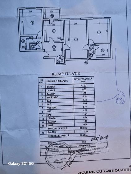 Apartament cu 3 camere semidecomandat în Liviu Rebreanu