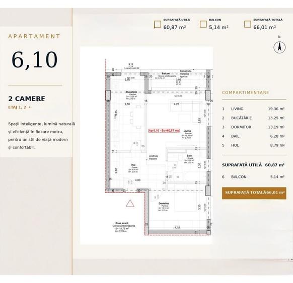 Apartament cu 3 camere decomandat în Soarelui