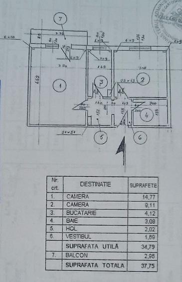 Apartament cu 2 camere decomandat în Brâncoveanu