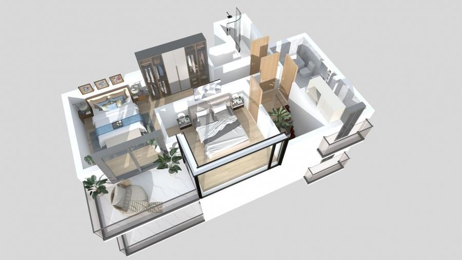Apartament cu 4 camere semidecomandat în Moșilor