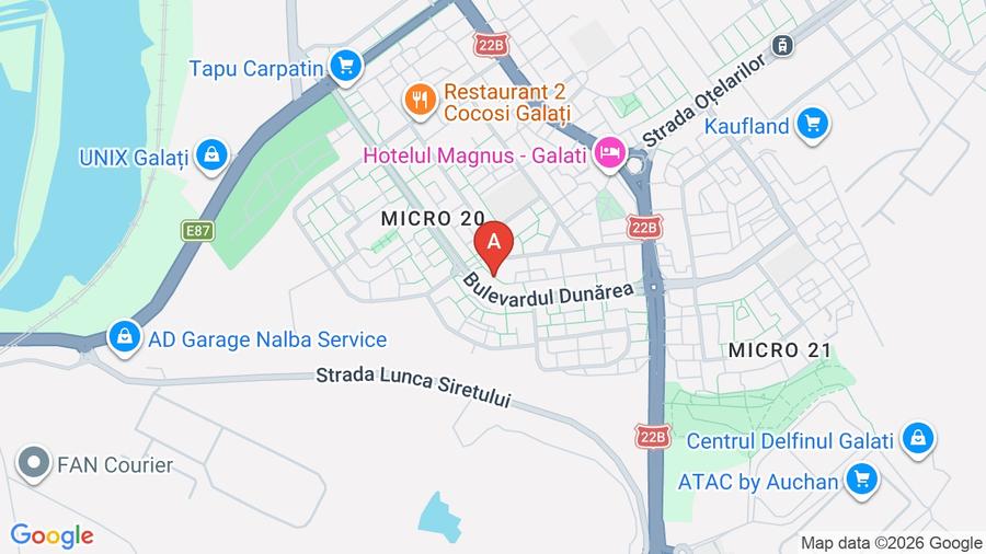 Garsonieră decomandată, mobilată în Micro 21
