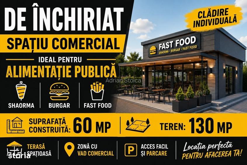 Spatiu comercial Ideal fast-food, shaorma, burger, street food
