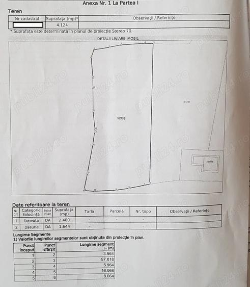 Teren de 4124 mp, în Fundata