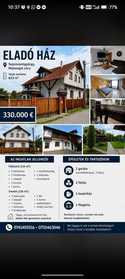 Casă cu 4 camere în Exterior Vest