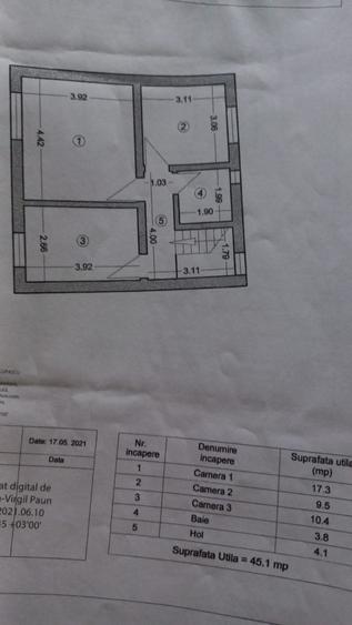 Casă individuală cu 4 camere cu Canalizare în Lumina