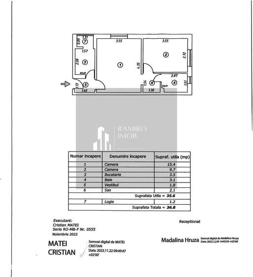 Apartament cu 2 camere semidecomandat, mobilat în Brâncoveanu
