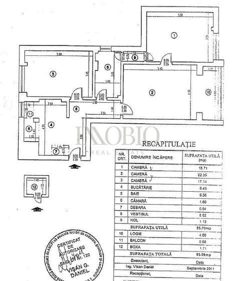 Apartament cu 3 camere în Calea Victoriei