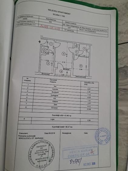 Apartament cu 2 camere semidecomandat în Valea Călugărească
