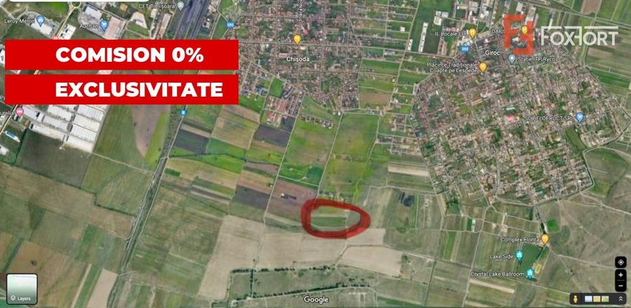 Teren Construcții extravilan de 18400 mp, în Chișoda