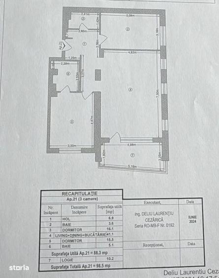 Apartament cu 3 camere decomandat în Dristor