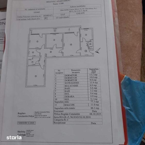 Apartament cu 4 camere în Țiglina 1