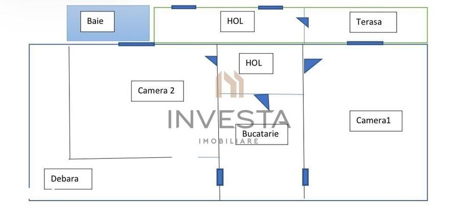 Apartament cu 2 camere decomandate si pod mansardabil, zona Ploiesti! - 3