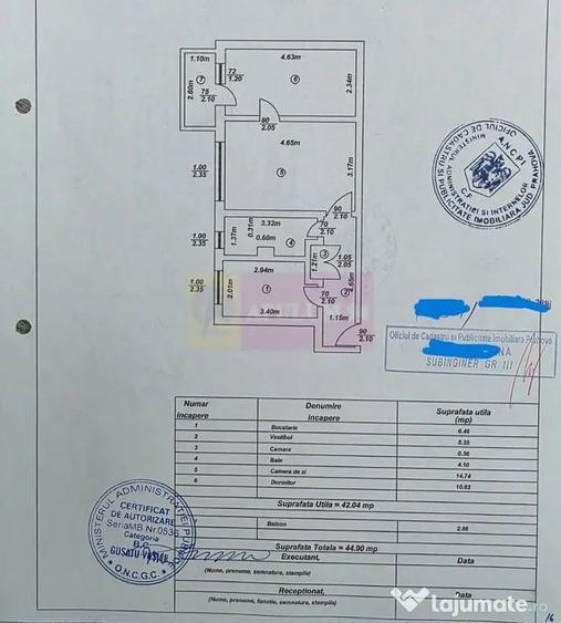 Apartament cu 2 camere semidecomandat în Central