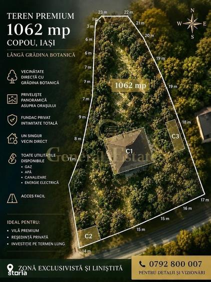 Vanzare teren | 1062 mp | Zona exclusivista in Copou - 2