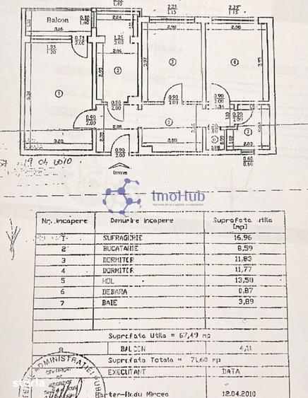 Apartament 3 camere - Podu Ros - Palas - 72mp - Renovat! - 12