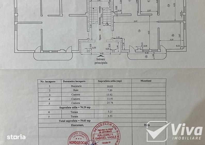 Apartament cu 3 camere semidecomandat în Bucium