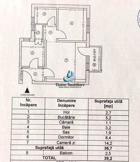 Apartament cu 2 camere decomandat în Dărmănești