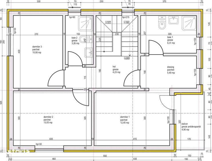 Casă cu 4 camere cu Teren 250 Mp în Tărlungeni
