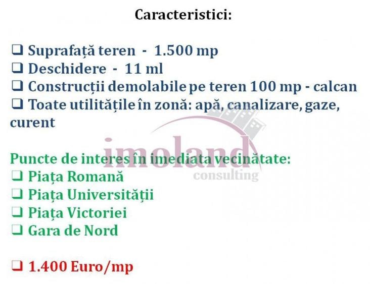 Vanzare - teren 1500 mp - Ultracentral - Cismigiu - 3