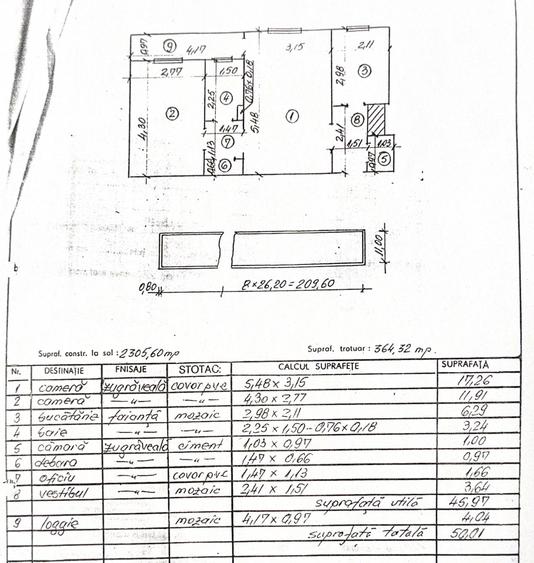 Apartament cu 2 camere semidecomandat în Drumul Taberei