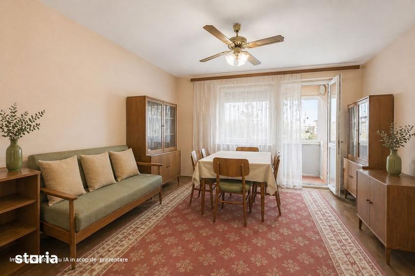 Apartament cu 2 camere semidecomandat în Gara de Nord