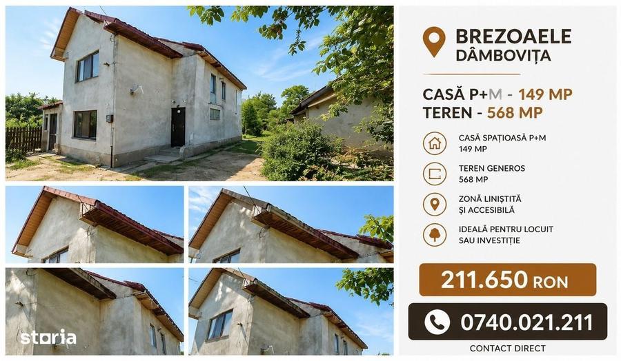Casă cu 4 camere în Brezoaia