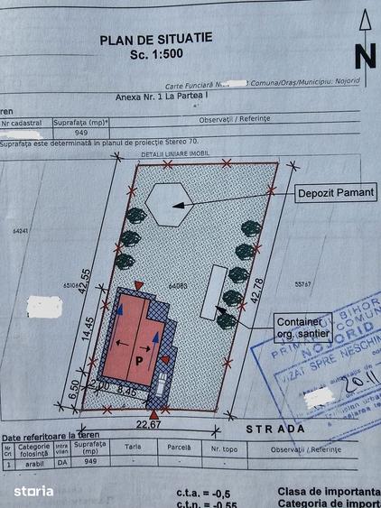 Teren de 950 mp, în Nojorid