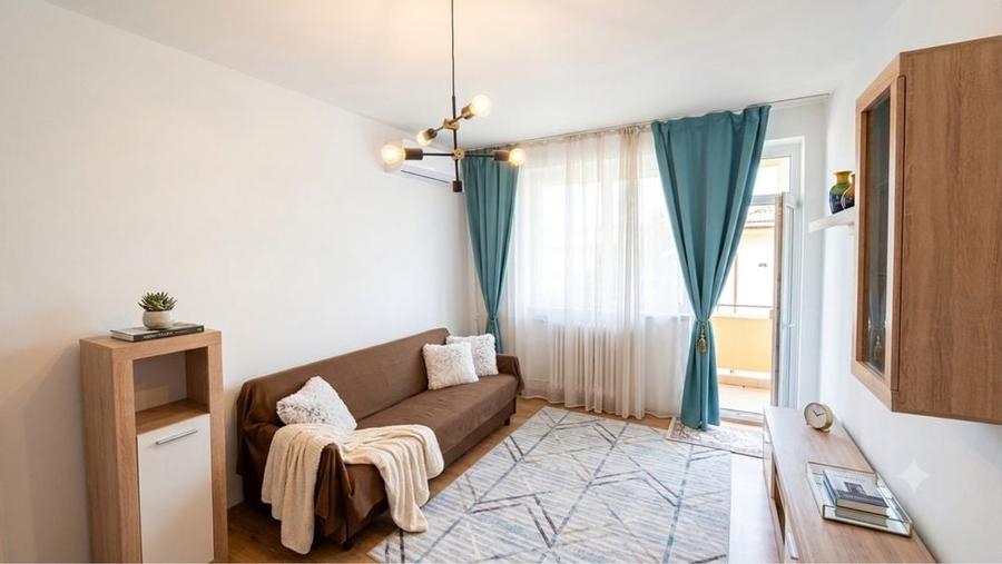 Apartament cu 2 camere semidecomandat în Exterior Vest