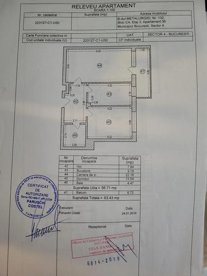Apartament cu 2 camere decomandat în Apărătorii Patriei